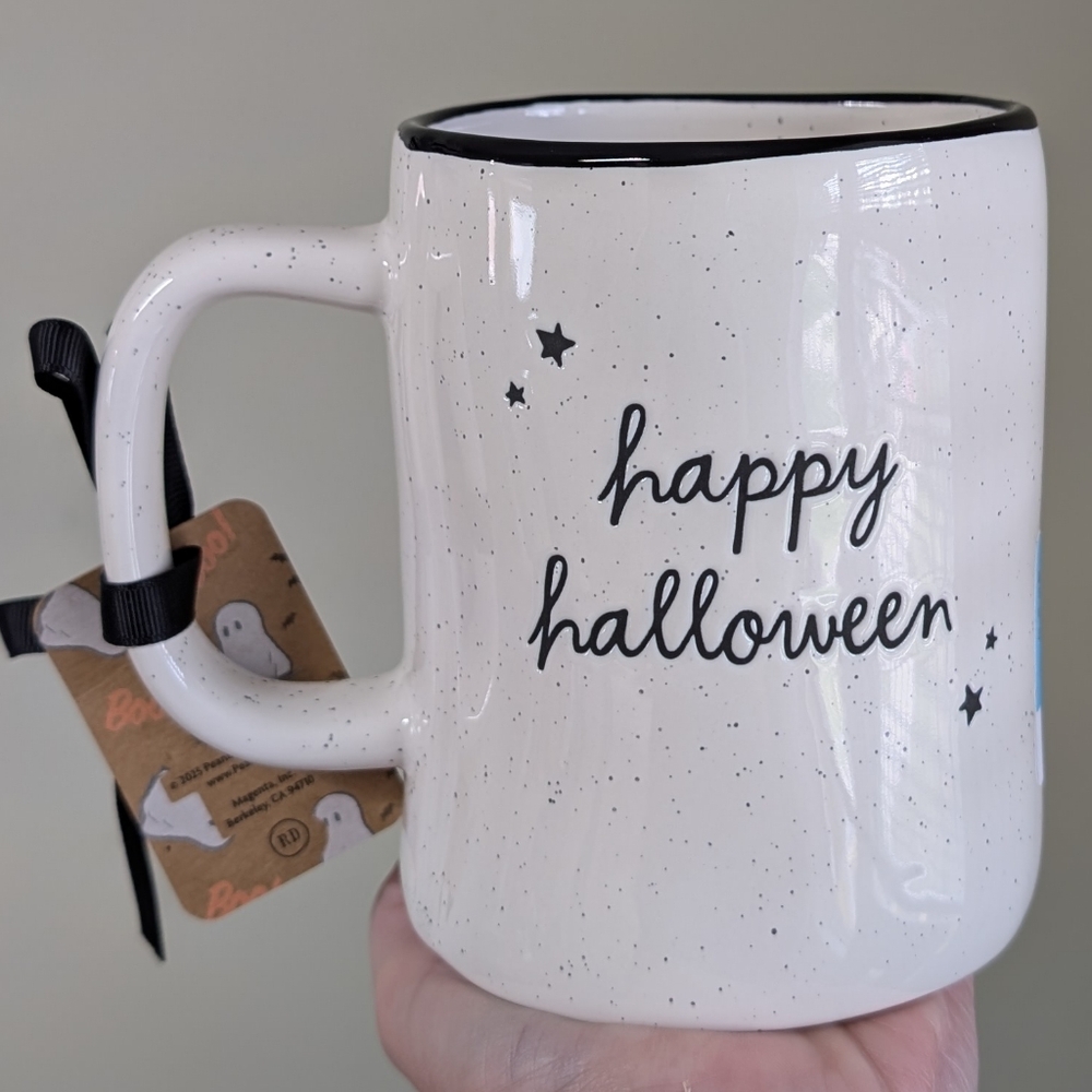 ❌SOLD❌Rae Dunn x Peanuts Charlie Brown Witchy Woodstock Halloween Mug 🌙 - Picture 3 of 6